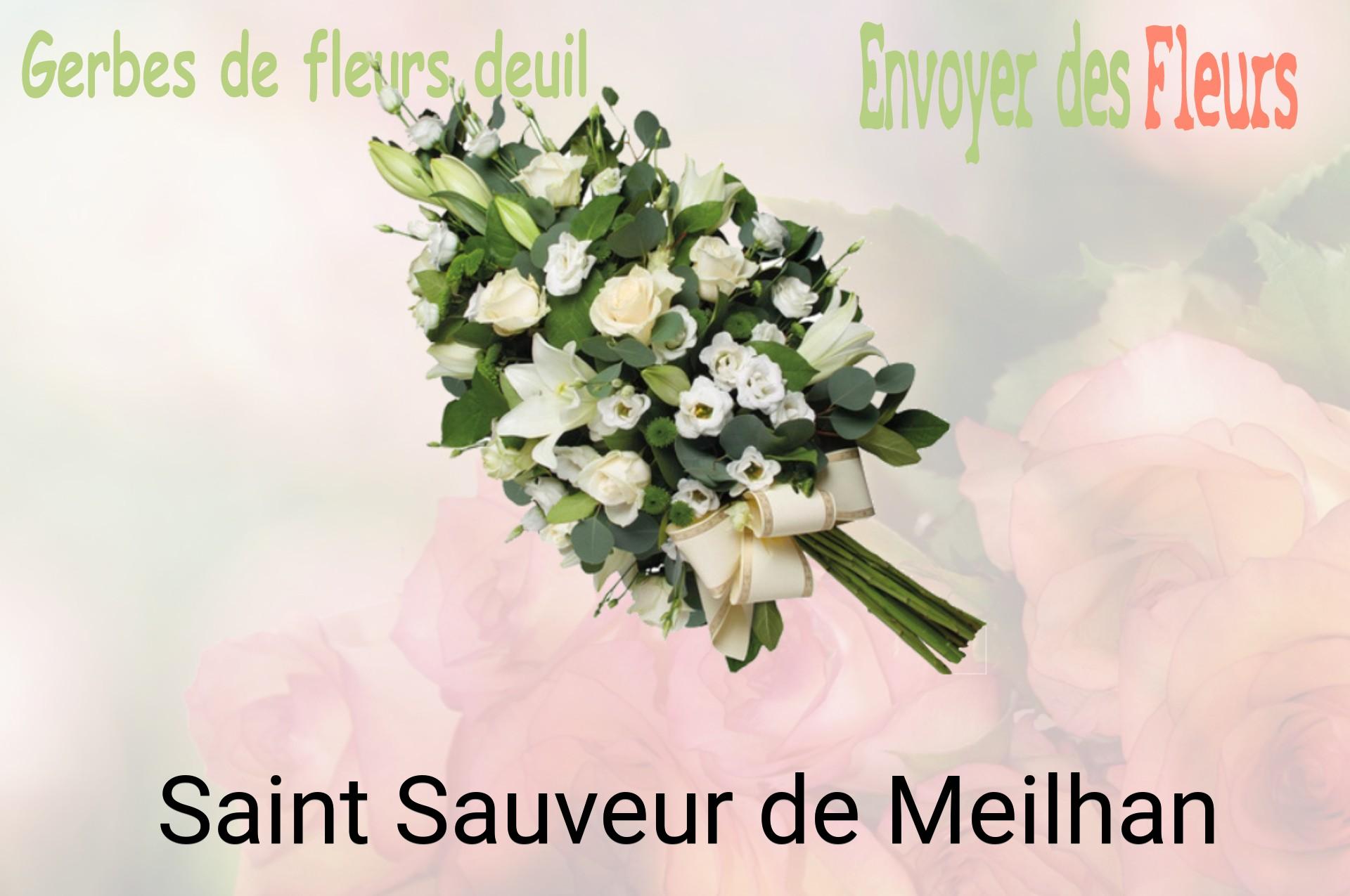 Gerbe de fleurs de deuil livrée à Saint-Sauveur-de-Meilhan